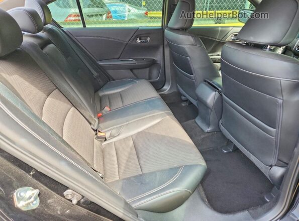 1HGCR2F53GA091319 2016 HONDA ACCORD Black Հետևի նստատեղերի տեսք