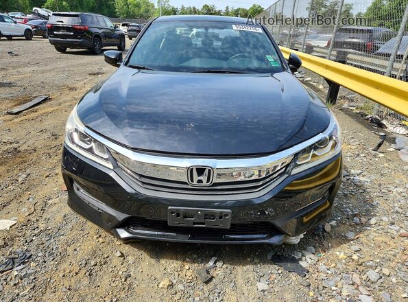 1HGCR2F53GA091319 2016 HONDA ACCORD Black Դիմացի տեսք