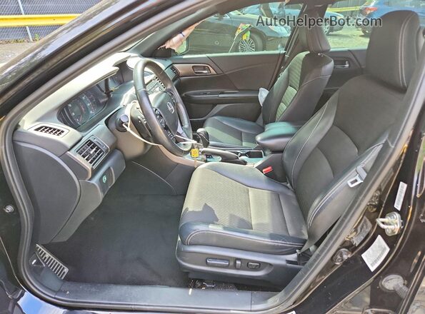 1HGCR2F53GA091319 2016 HONDA ACCORD Black Սալոնի դիմացի տեսք