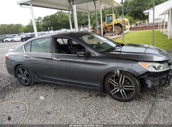 1HGCR2F53GA095550 2016 HONDA ACCORD Серый Вид задней части салона
