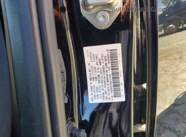 1HGCR2F53GA107065 2016 HONDA ACCORD Black Vista del compartimento del motor