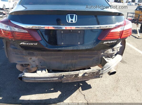 1HGCR2F53HA050416 2017 HONDA ACCORD Black წინა ხედი