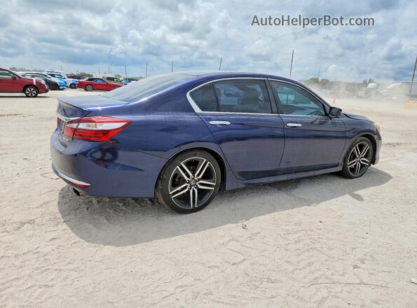 1HGCR2F53HA068995 2017 HONDA ACCORD Blue 