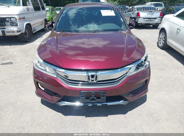 1HGCR2F53HA132968 2017 HONDA ACCORD Maroon 