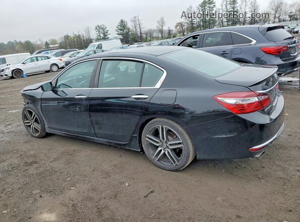 1HGCR2F53HA182687 2017 HONDA ACCORD Black უკანა მარცხენა