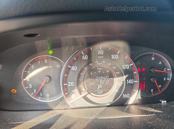 1HGCR2F53HA281218 2017 HONDA ACCORD Charcoal Vista del cuadro de instrumentos