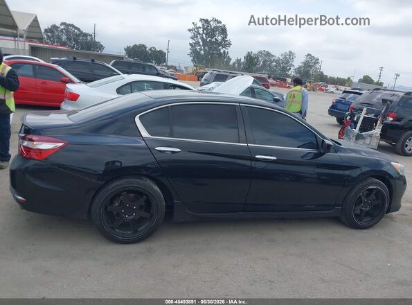 1HGCR2F54GA013244 2016 HONDA ACCORD Черный Вид задней части салона