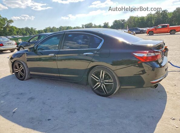 1HGCR2F54HA077267 2017 HONDA ACCORD Black Հետևի ձախ