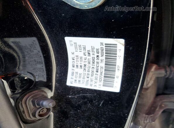 1HGCR2F54HA077267 2017 HONDA ACCORD Black Շարժիչի բաժամունքի տեսք