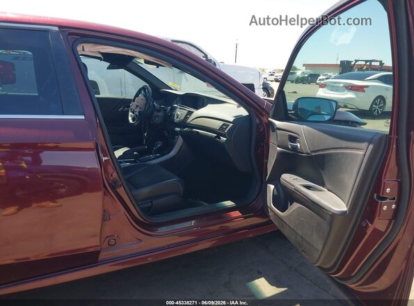 1HGCR2F54HA143624 2017 HONDA ACCORD Maroon 