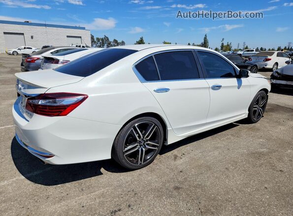 1HGCR2F55GA067538 2016 HONDA ACCORD White Tył prawy