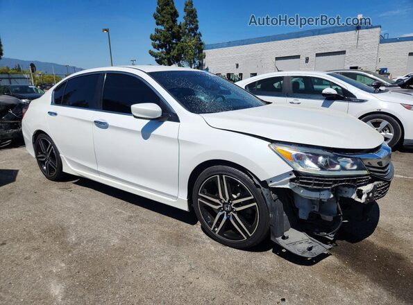 1HGCR2F55GA067538 2016 HONDA ACCORD White Przód prawy