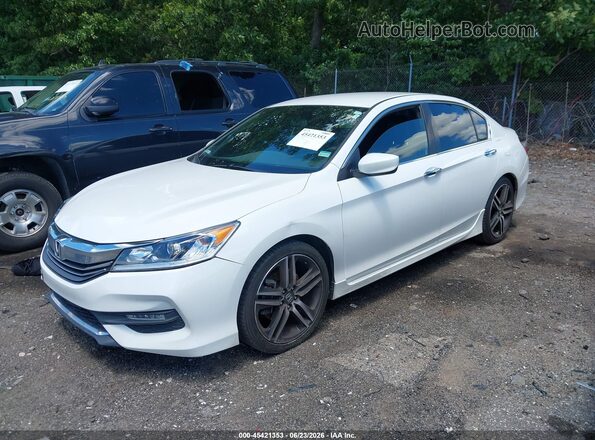 1HGCR2F55HA227953 2017 HONDA ACCORD White Передня ліва чверть