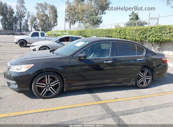1HGCR2F56GA070805 2016 HONDA ACCORD Black Панорамний вид салону 360°