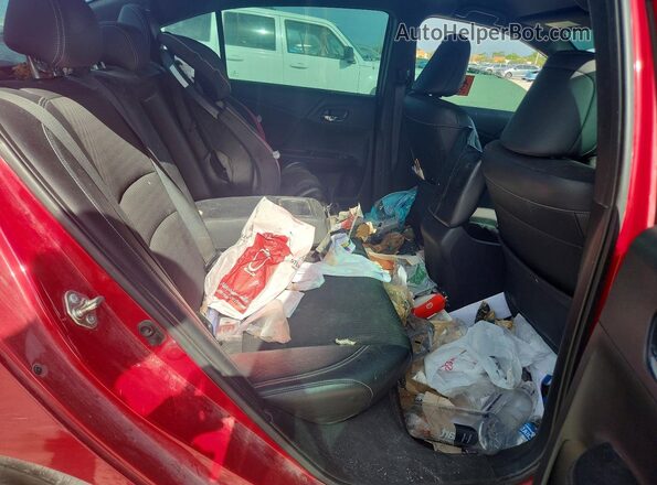1HGCR2F56GA245943 2016 HONDA ACCORD Red Rear seats view