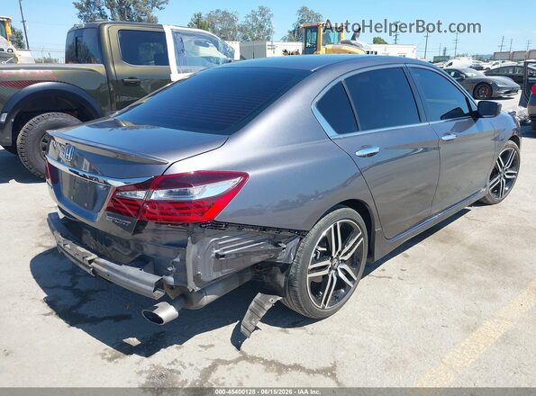1HGCR2F56HA026093 2017 HONDA ACCORD Gray Հետևի աջ