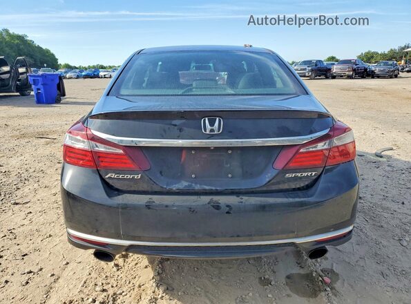 1HGCR2F56HA202043 2017 HONDA ACCORD Black Հետևի տեսք