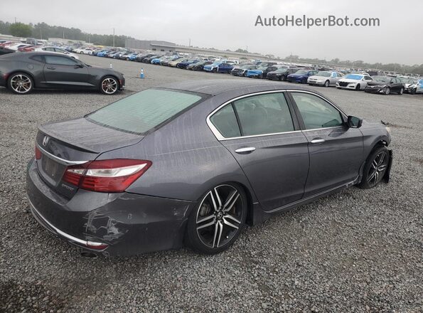 1HGCR2F56HA234345 2017 HONDA ACCORD Серый Задняя правая четверть