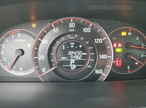 1HGCR2F56HA234345 2017 HONDA ACCORD Серый Вид щитка приборов