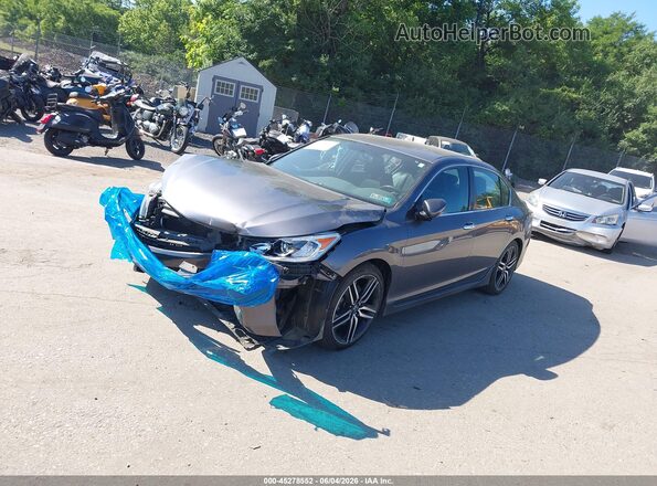 1HGCR2F57GA070277 2016 HONDA ACCORD Серый 