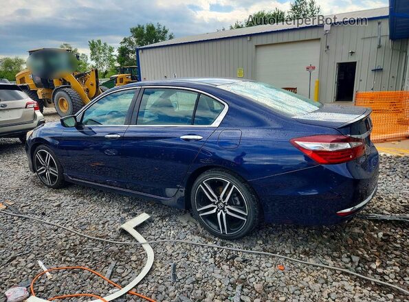1HGCR2F57GA082171 2016 HONDA ACCORD Blue Tył lewy