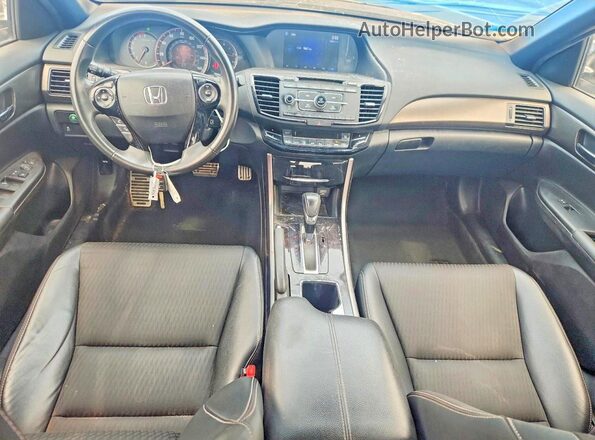 1HGCR2F57GA082171 2016 HONDA ACCORD Blue Widok deski rozdzielczej