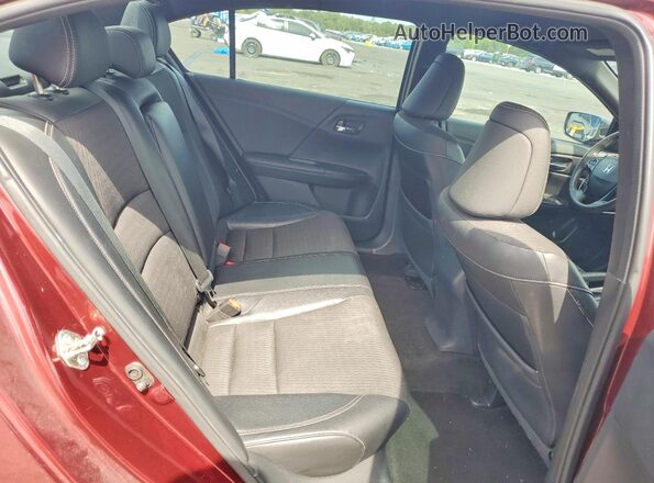 1HGCR2F57GA149724 2016 HONDA ACCORD Burgundy Հետևի նստատեղերի տեսք