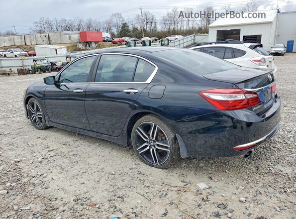 1HGCR2F57GA205094 2016 HONDA ACCORD Black Հետևի ձախ