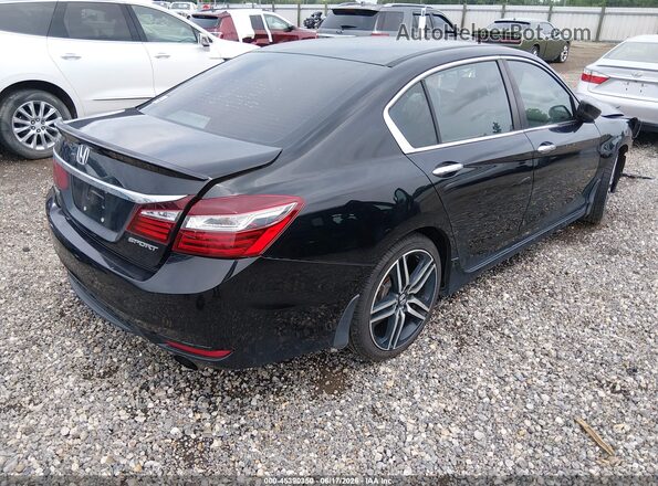 1HGCR2F57GA205869 2016 HONDA ACCORD Black Rear right