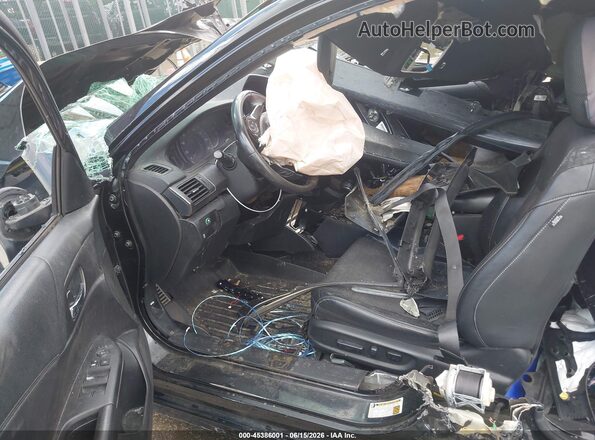 1HGCR2F57HA009125 2017 HONDA ACCORD Black Widok wnętrza z przodu