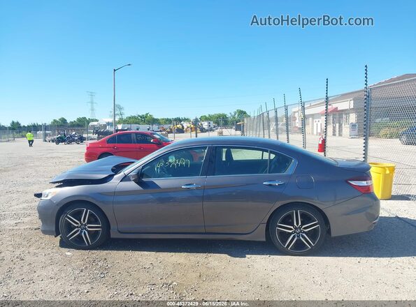 1HGCR2F57HA023722 2017 HONDA ACCORD Gray Սալոնի 360 աստիճան տեսք