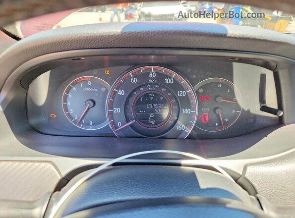 1HGCR2F57HA098016 2017 HONDA ACCORD Burgundy Vista del cuadro de instrumentos