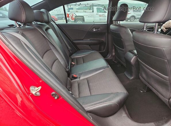 1HGCR2F57HA224861 2017 HONDA ACCORD Red Widok tylnych siedzeń