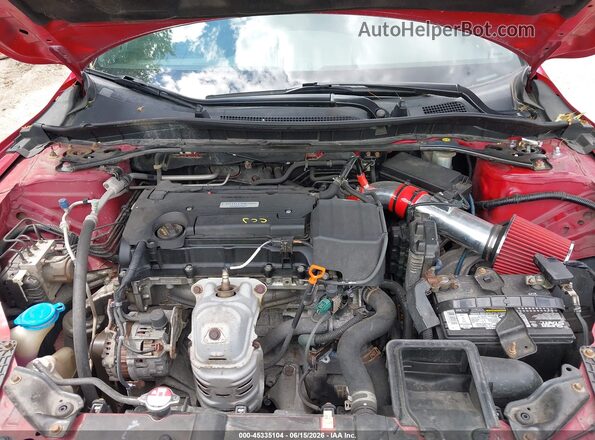 1HGCR2F58GA177029 2016 HONDA ACCORD Red Widok z tyłu