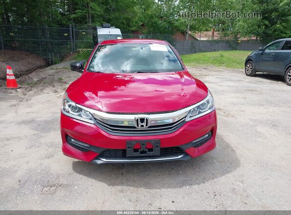 1HGCR2F58GA177029 2016 HONDA ACCORD Red Widok zestawu wskaźników