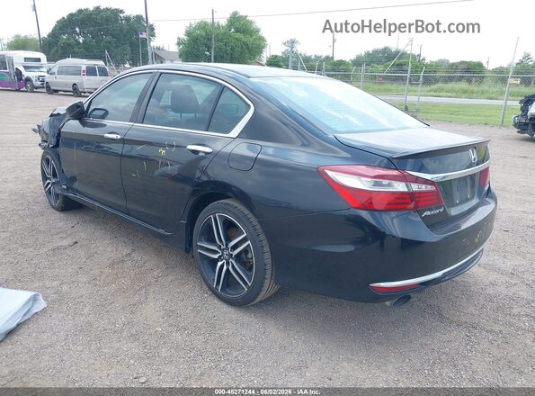 1HGCR2F58HA032669 2017 HONDA ACCORD Черный Задняя левая четверть