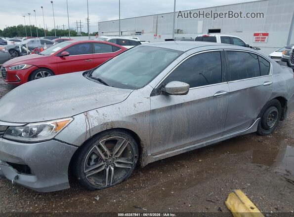 1HGCR2F58HA117172 2017 HONDA ACCORD Gray Դիմացի տեսք