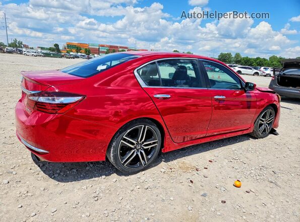 1HGCR2F59GA106681 2016 HONDA ACCORD Red Rear right