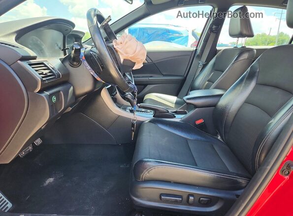 1HGCR2F59GA106681 2016 HONDA ACCORD Red Front interior view