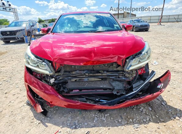 1HGCR2F59GA106681 2016 HONDA ACCORD Red Front view