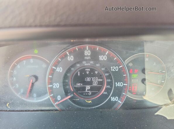 1HGCR2F59GA106681 2016 HONDA ACCORD Red Instrument cluster view