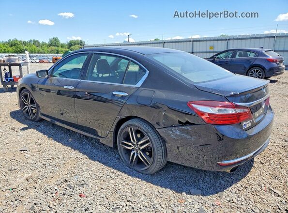 1HGCR2F59HA086840 2017 HONDA ACCORD Black Հետևի ձախ