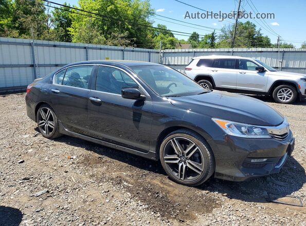 1HGCR2F59HA086840 2017 HONDA ACCORD Black Առջևի աջ