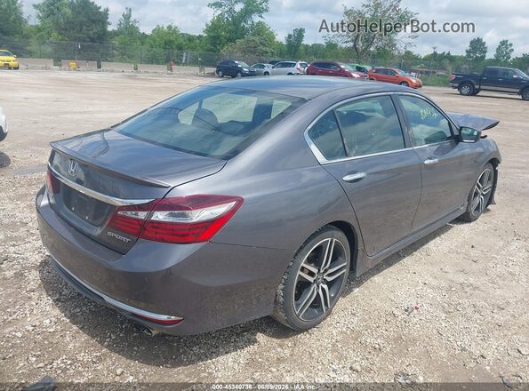 1HGCR2F59HA159446 2017 HONDA ACCORD Gray Задня права чверть