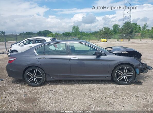 1HGCR2F59HA159446 2017 HONDA ACCORD Gray Вид задньої частини салону