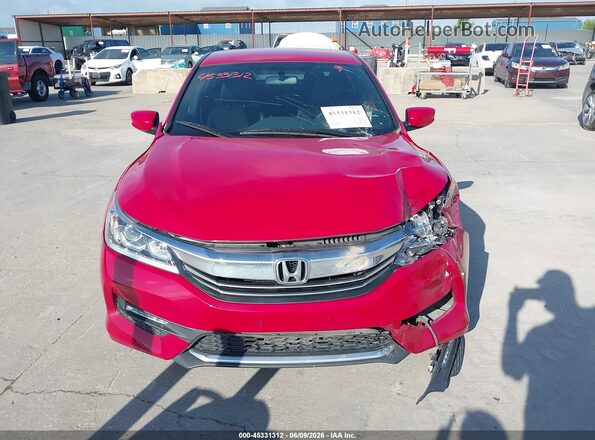 1HGCR2F59HA298685 2017 HONDA ACCORD Красный Вид щитка приборов