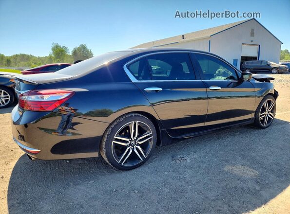1HGCR2F5XGA034387 2016 HONDA ACCORD Black Tył prawy