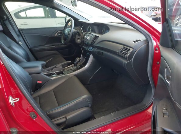 1HGCR2F5XGA085405 2016 HONDA ACCORD Red Вид салону спереду