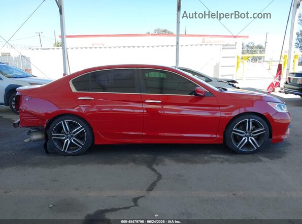 1HGCR2F5XGA085405 2016 HONDA ACCORD Red Панорамний вид салону 360°