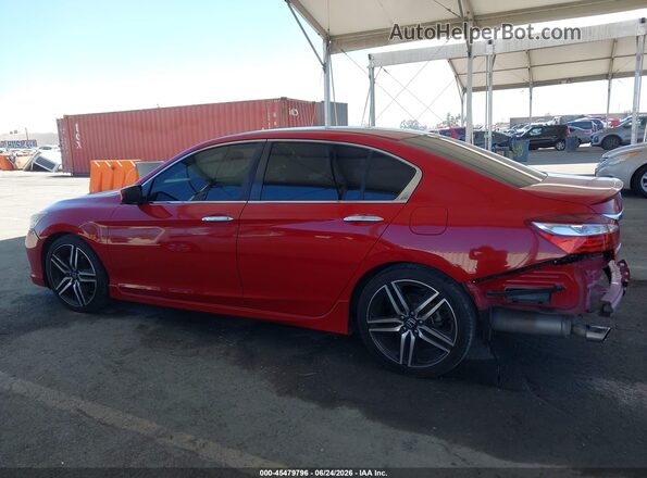 1HGCR2F5XGA085405 2016 HONDA ACCORD Red 